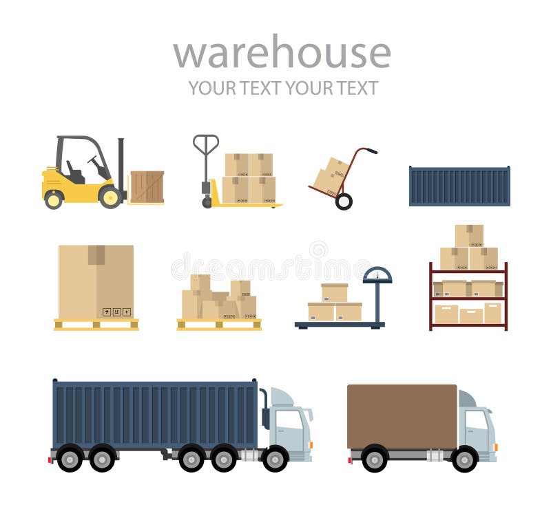 Warehouse distribution delivery in different locations. Warehouse distribution delivery in different locations