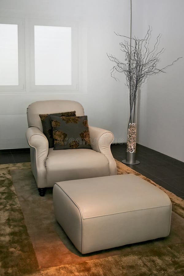 Armchair leg rest stock image. Image of fashion, decoration 3746757