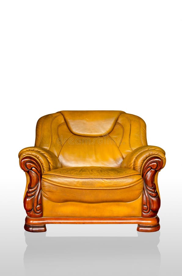 Armchair Sofa Brown Classical Style Stock Image Image of furniture