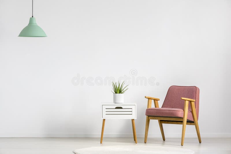 Armchair and table royalty free stock image Armchair and table royalty free stock image