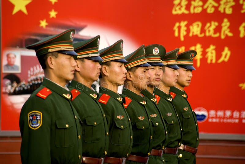Armed escorts in Forbidden City