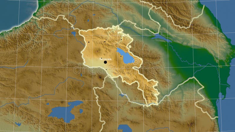 Armenia Physical Map