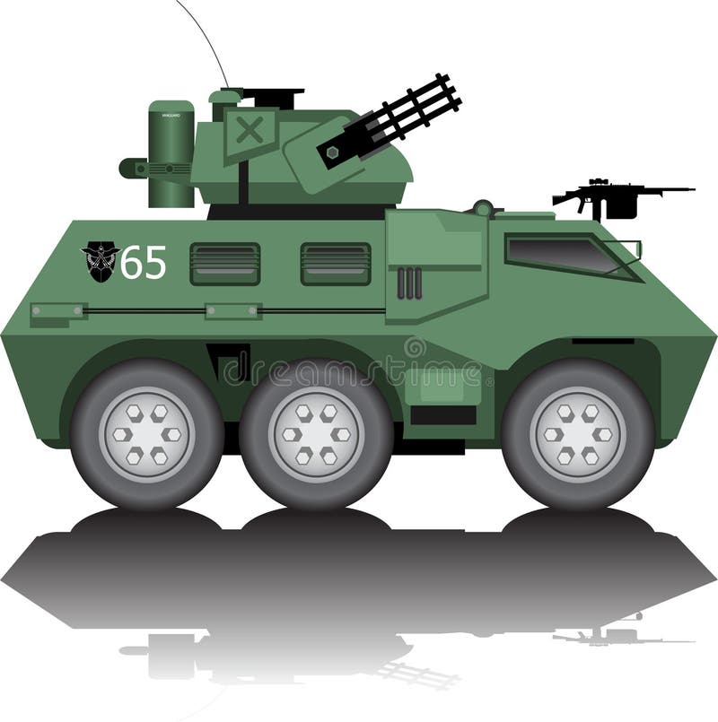 Armored car vector illustration Armored car vector illustration