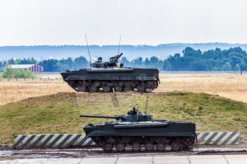 Armored Tracked Infantry Fighting Vehicle BMP-3 of the Russian Army ...