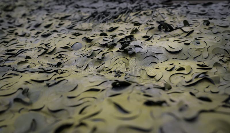 Armoured military vehicle camouflage cover, closeup detail royalty free stock image