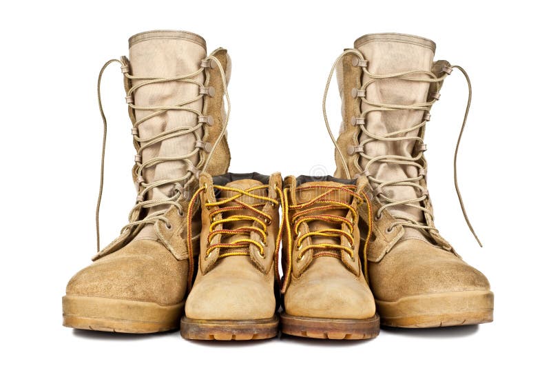 Old army boots stock photo. Image of objects, success - 17448388