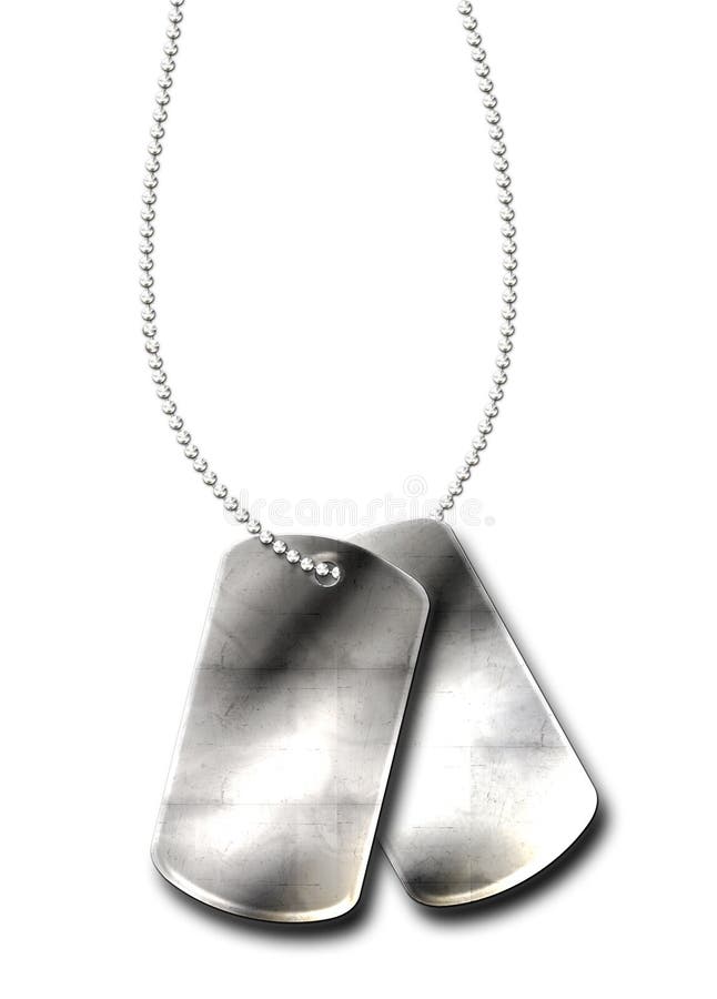 Army tags stock photo Army tags stock photo