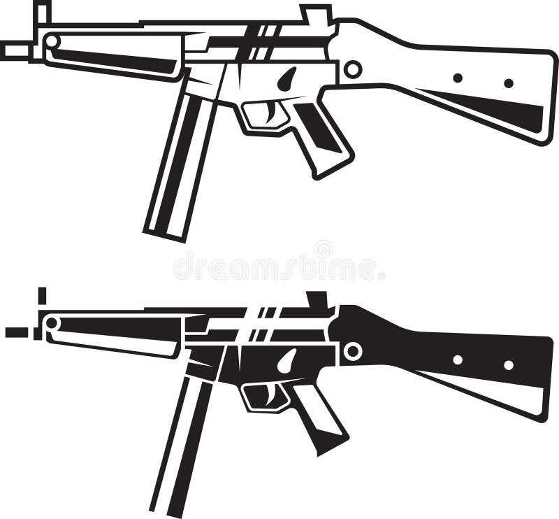 Army Weapon Line Style Stock Vector Illustration Of Line 67908312