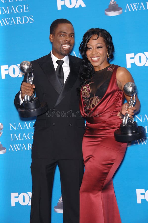 CHRIS ROCK & TICHINA ARNOLD at the 37th Annual NAACP Image Awards at the Shrine Auditorium, Los Angeles. February 25, 2006 Los Angeles, CA. 2006 Paul Smith / Featureflash. CHRIS ROCK & TICHINA ARNOLD at the 37th Annual NAACP Image Awards at the Shrine Auditorium, Los Angeles. February 25, 2006 Los Angeles, CA. 2006 Paul Smith / Featureflash