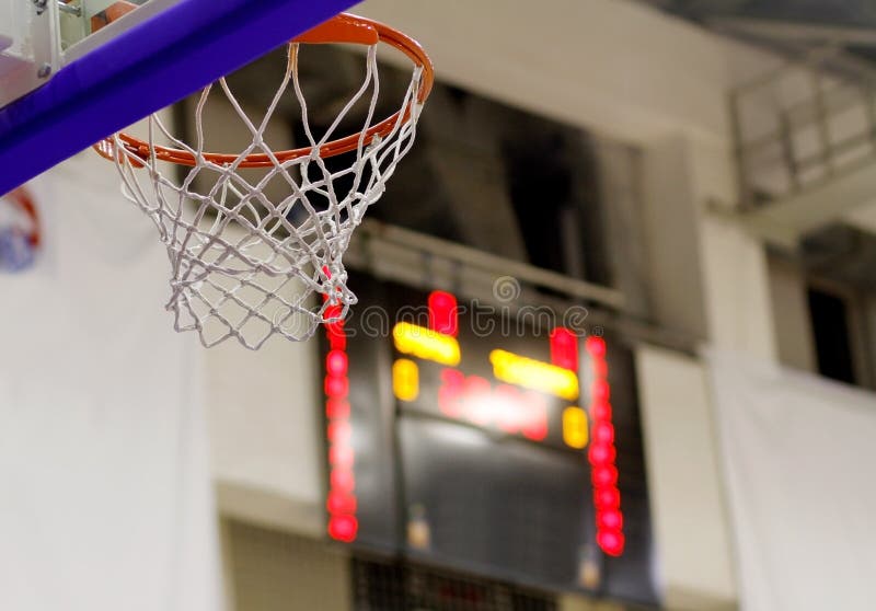 Aro de basquetebol imagem de stock