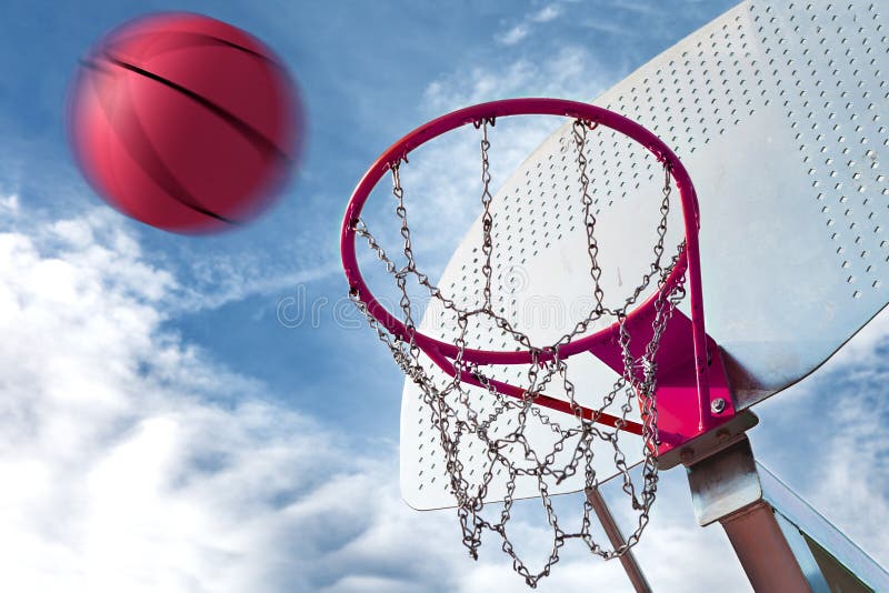 Aro de basquetebol imagem de stock