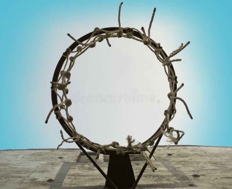 Aro de basquetebol fotografia de stock royalty free