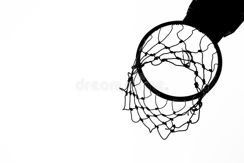 Aro de basquetebol velha foto de stock