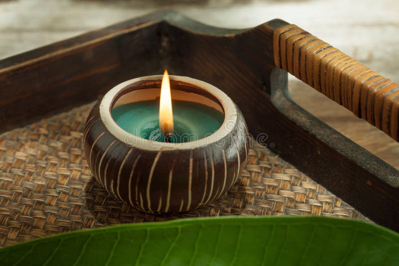 Aroma candle stock photo. Image of treatment, flame, massage 95396740