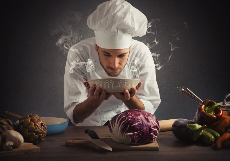 Aroma of a dish stock image. Image of creative, stove 58808603