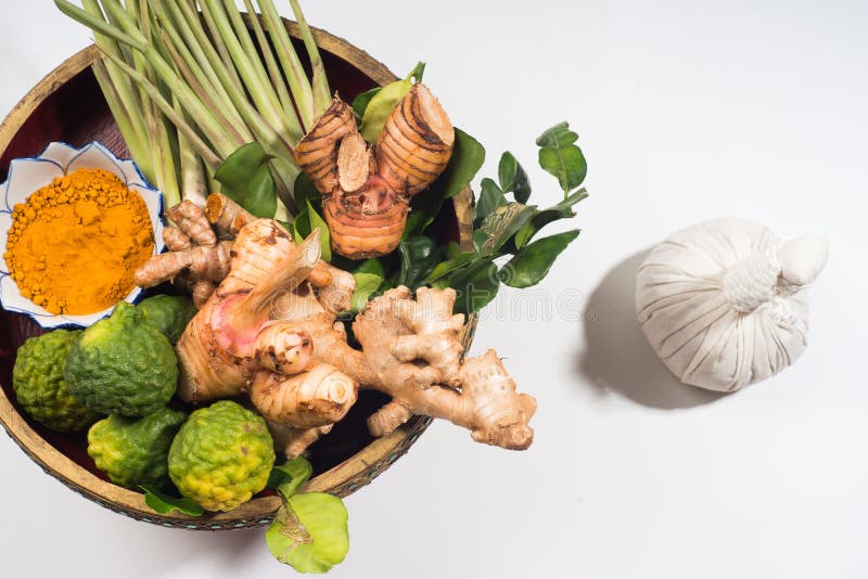 Aroma Therapy Natural Herbs Massage Ball Stock Photo Image of garnish