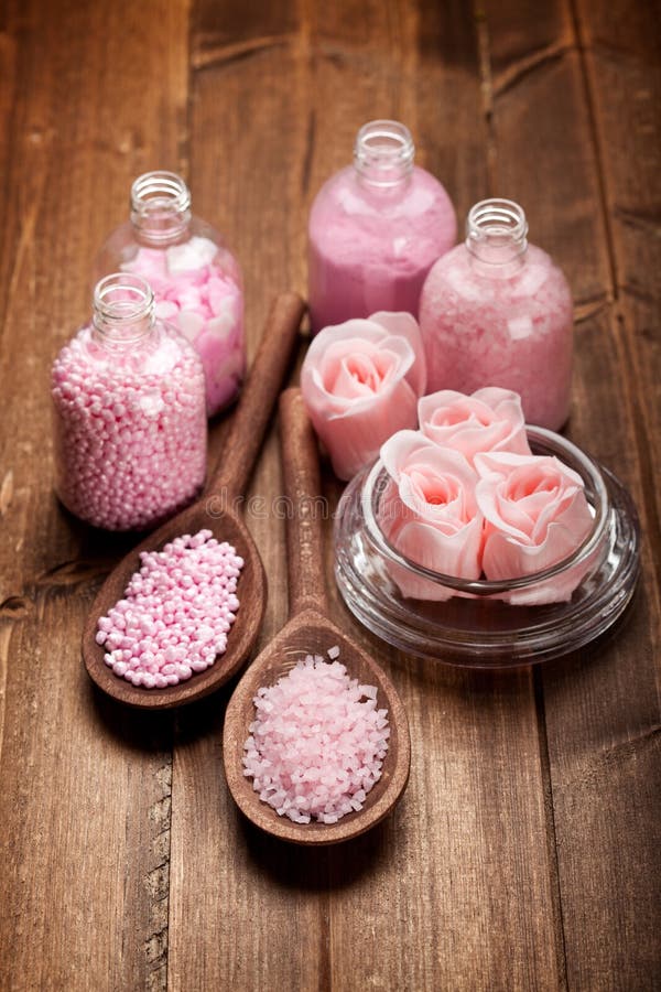 Aromatherapy bath salt stock image. Image of relax, bathroom 17823871