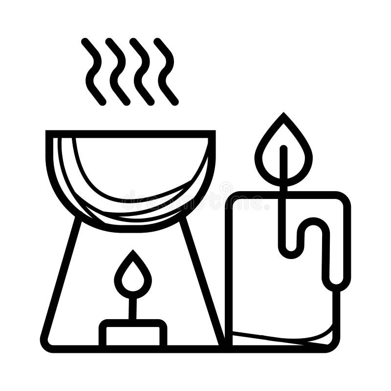 Aromatherapy icon stock illustration. Illustration of contour 134905358