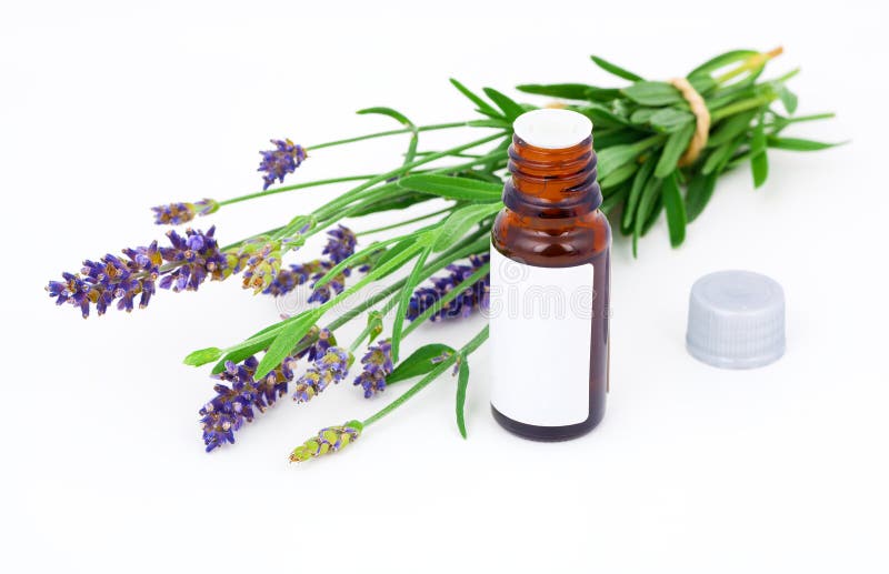 Aromatherapy Lavender oil and lavender flower