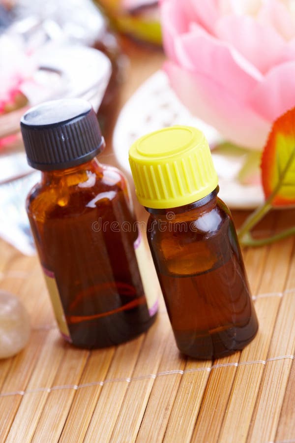 Aromatherapy oil bottles stock image. Image of heal, ayurveda 17229679