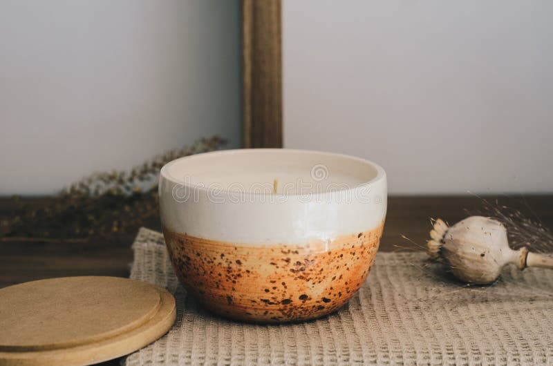 Aromatic Candle for Spa Therapy Stock Photo Image of therapy