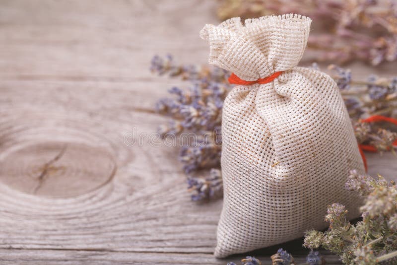 Aromatic herbs in a bag stock image Aromatic herbs in a bag stock image