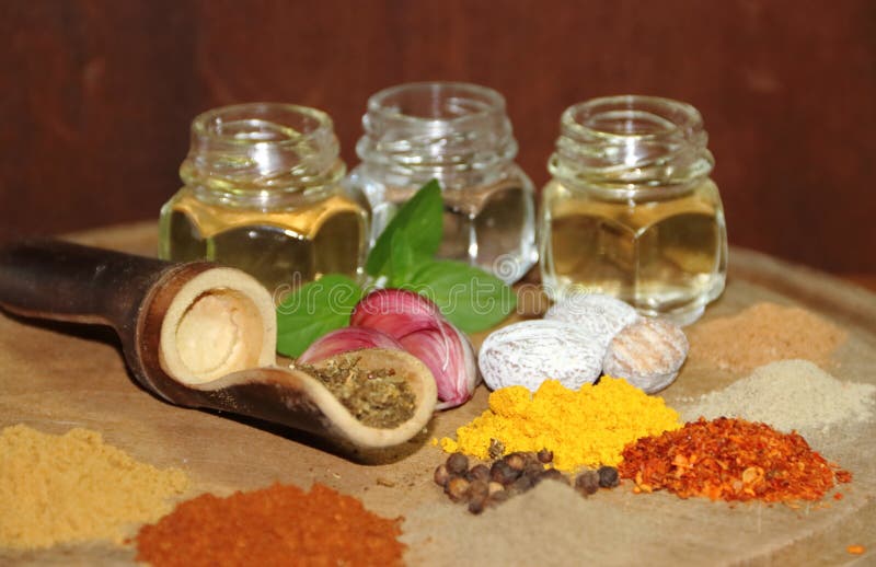 Aromatic Herbs Spices and Condiments Stock Image Image of cuisine