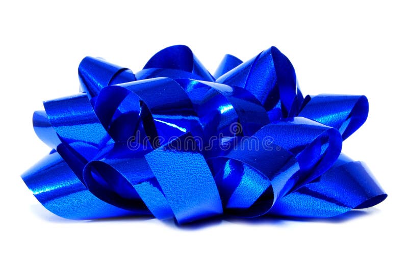 Arqueamiento azul del regalo