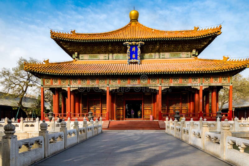 Arquitectura clásica e histórica en Pekín, China imagen de archivo Arquitectura clásica e histórica en Pekín, China imagen de archivo