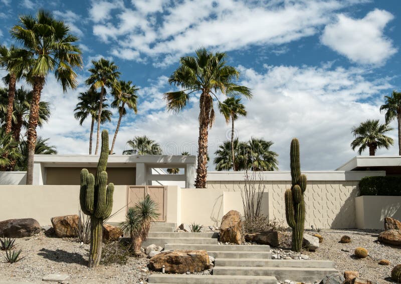 Arquitectura de la obra clásica del Palm Springs