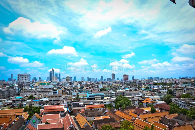 Arquitetura da cidade Banguecoque Tail?ndia imagem de stock Arquitetura da cidade Banguecoque Tail?ndia imagem de stock