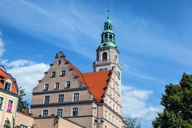 Arquitetura tradicional de edifícios na Polónia fotografia de stock royalty free