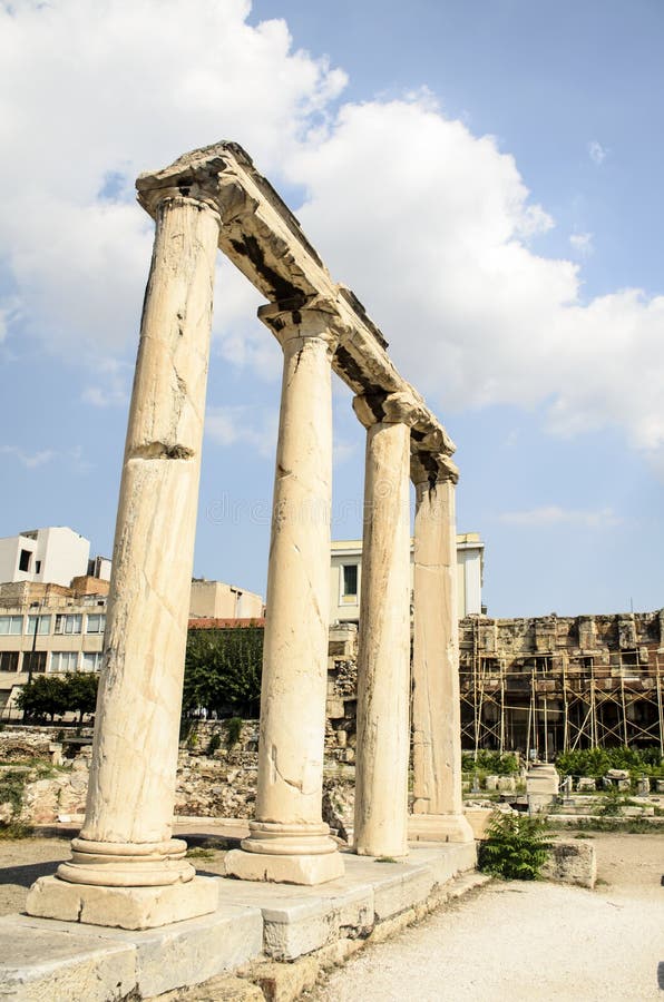 Arquitetura, história romana em Atenas fotos de stock Arquitetura, história romana em Atenas fotos de stock