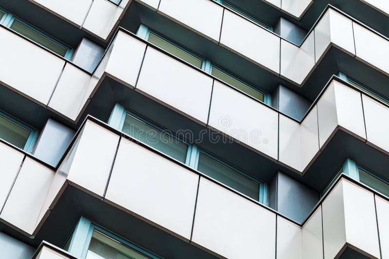 Arquitetura moderna, teste padrão dos cantos fotos de stock