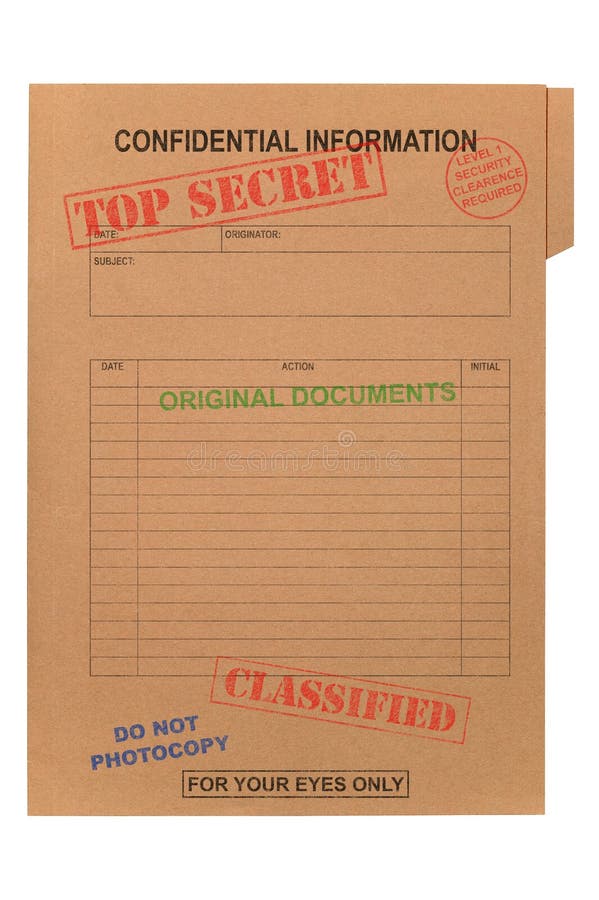 Arquivo confidencial do segredo máximo