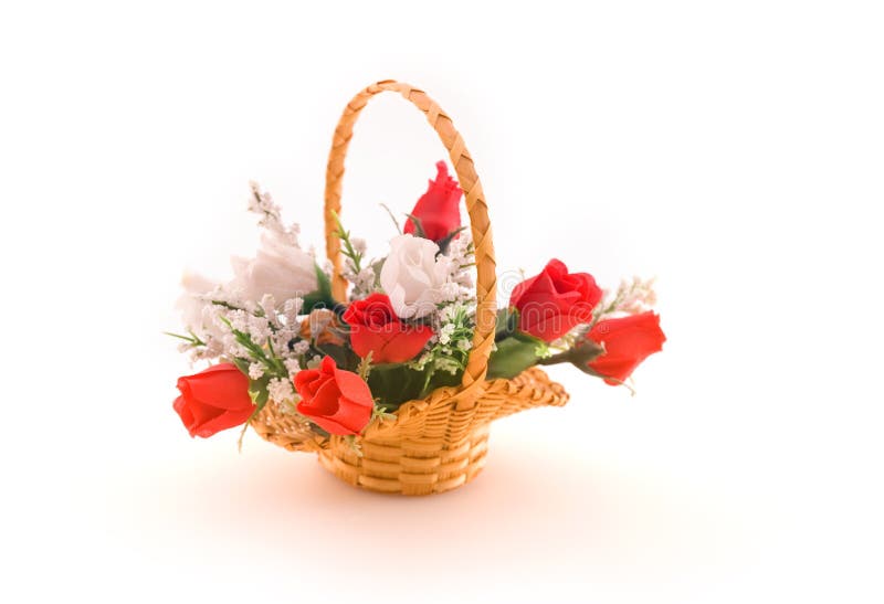 Arrangement of artificial flowers