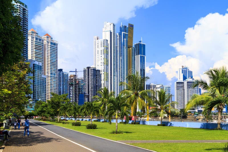 Arranha-céus na Cidade do Panamá foto de stock Arranha-céus na Cidade do Panamá foto de stock