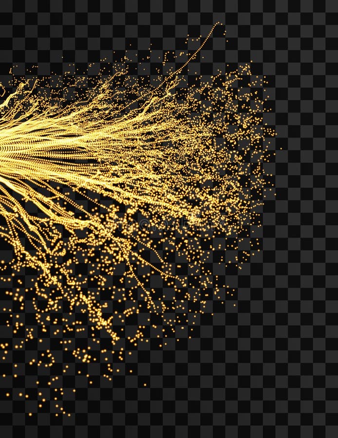 Array with dynamic particles. Wavy background. Composition with motion effect. Abstract vector illustration vector illustration