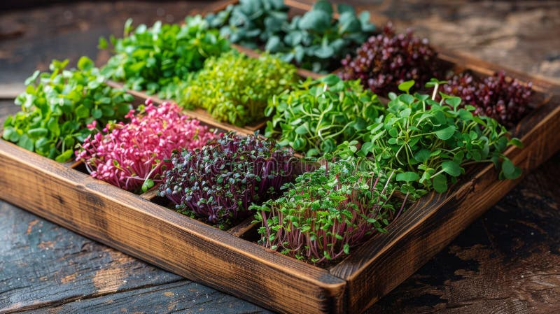 Array of Plants in Tray stock photo. Image of flora - 317052684