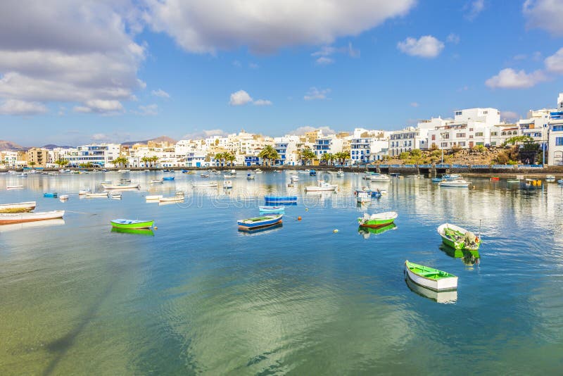 Arrecife in Lanzarote Charco de San stock image Arrecife in Lanzarote Charco de San stock image