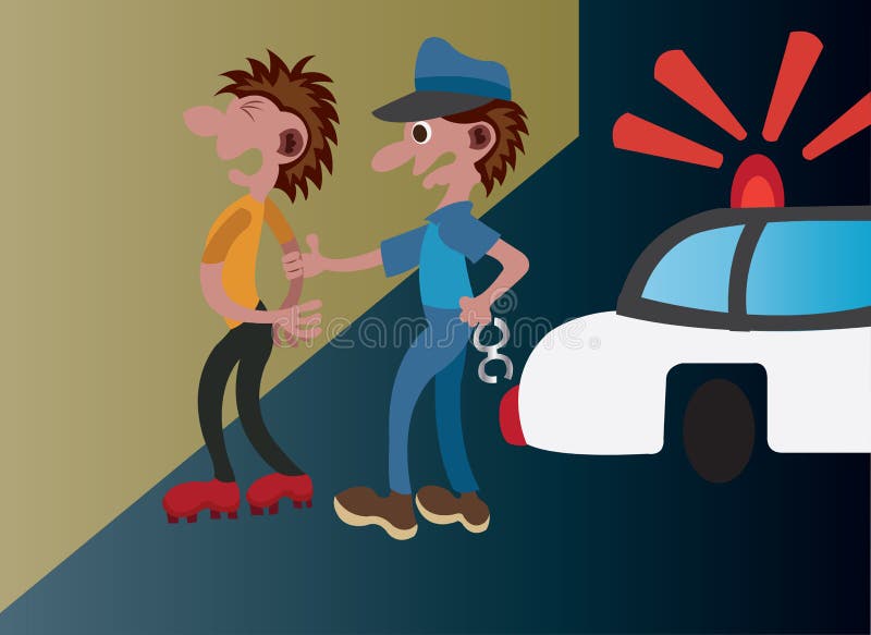 Arrestations de rue illustration stock Arrestations de rue illustration stock