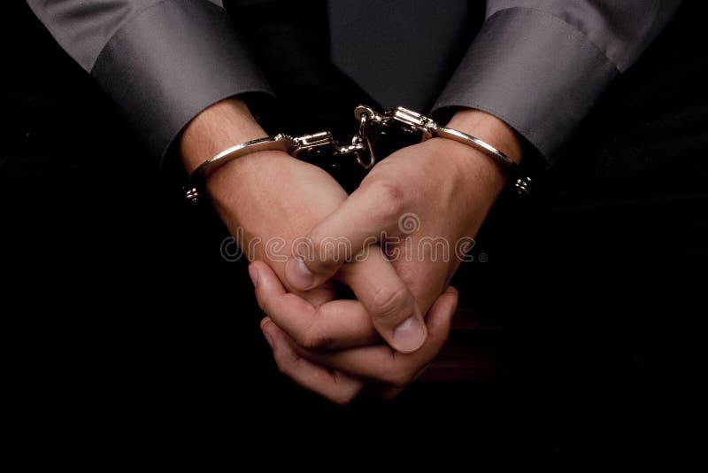 Arrested for questioning royalty free stock image