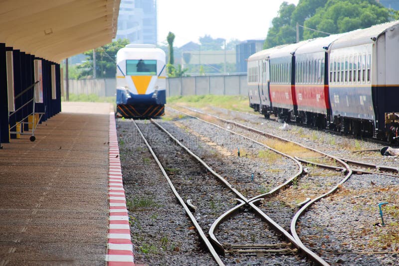 Arrival of a diesel passenger train at Phnom Penh 2