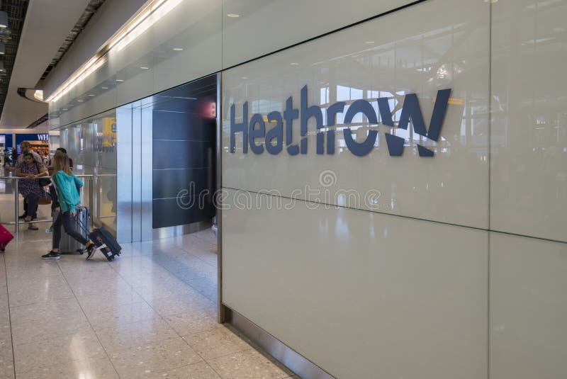 Arriving at London Heathrow Airport - LONDON, ENGLAND - SEPTEMBER 14, 2016 stock photos
