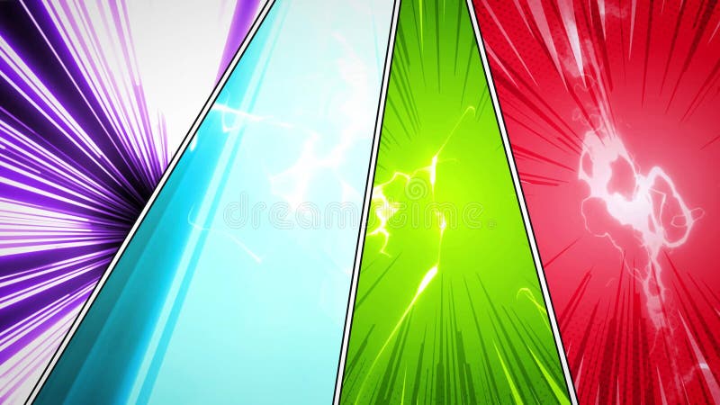 Arrière-plan De L'Action Du Livre Comique Avec Power Fx illustration stock