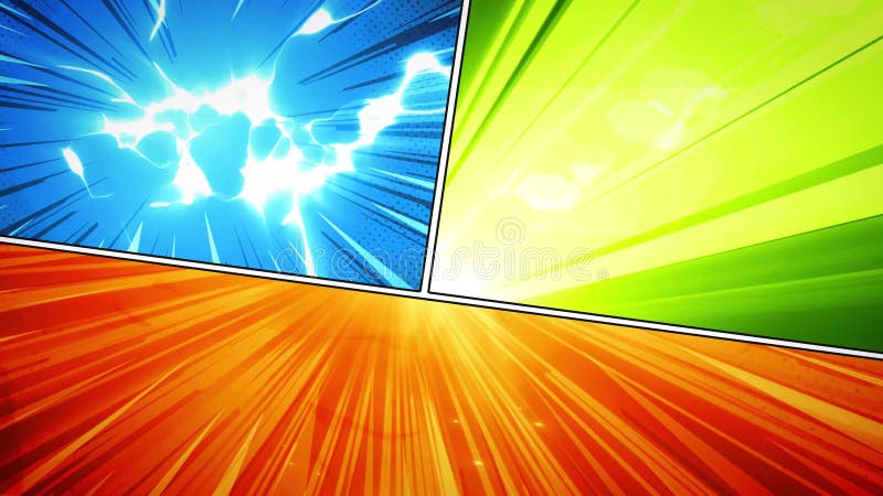 Arrière-plan De L'Action Du Livre Comique Avec Power Fx illustration stock