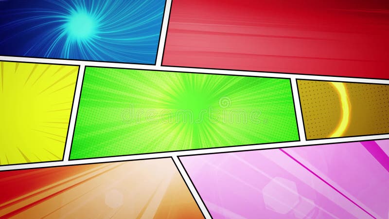 Arrière-plan de l'action de la bande dessinée avec vitesse Fx illustration stock