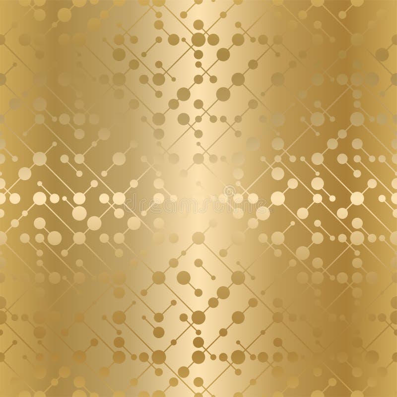 Dots line golden seamless pattern background. Abstract technology gold texture. Connected points network tech luxury wrapping paper. Geometric simple wallpaper. Dots line golden seamless pattern background. Abstract technology gold texture. Connected points network tech luxury wrapping paper. Geometric simple wallpaper