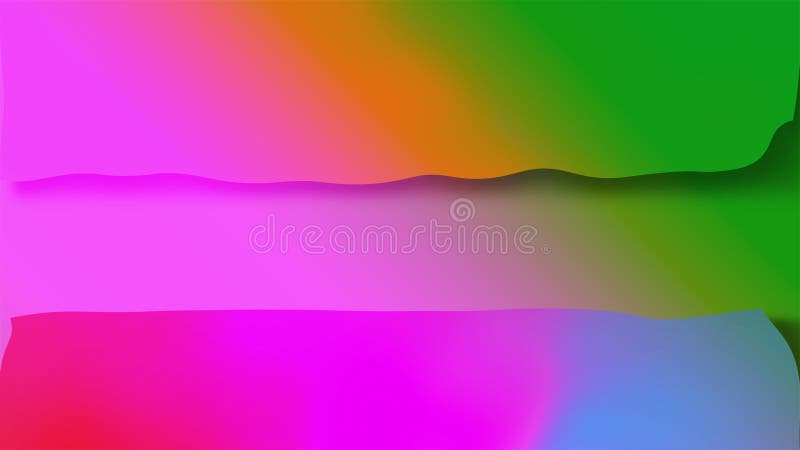 Arrière-plan multicolore abstrait avec illusion visuelle et effets de déplacement des couleurs, génération de rendu 3d