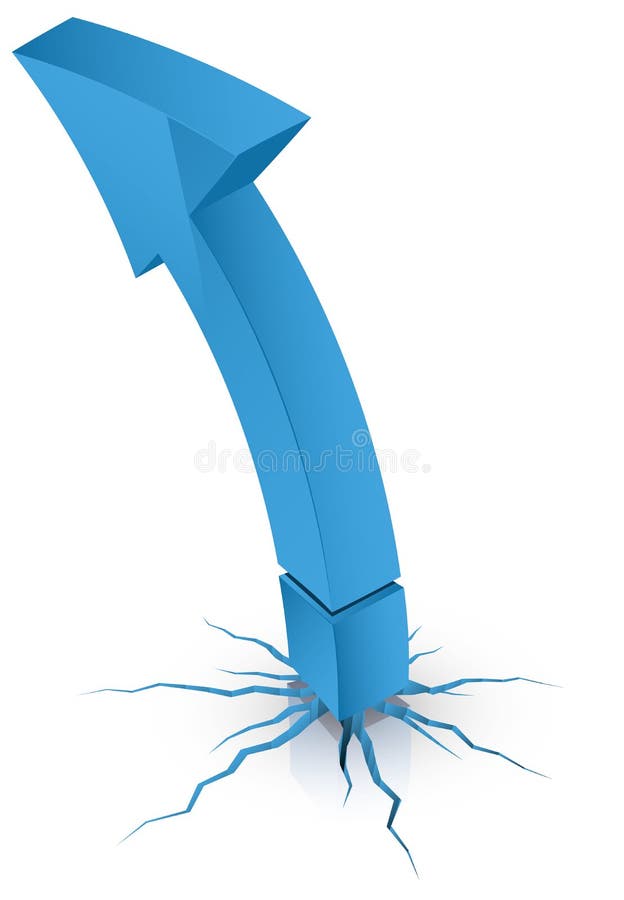 Arrow stock vector. Illustration of diminishing, broken - 33386007